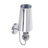 LEDTM® LAURA 01498 Μοντέρνο Φωτιστικό Τοίχου - Απλίκα με Ντουί 1 x E27 AC 220-240V IP20 - Ασημί - Μ21 x Π15 x Y48cm - Image 6
