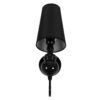 LEDTM® LAURA 01500 Μοντέρνο Φωτιστικό Τοίχου - Απλίκα με Ντουί 1 x E27 AC 220-240V IP20 - Μαύρο - Μ21 x Π15 x Y48cm - Image 5