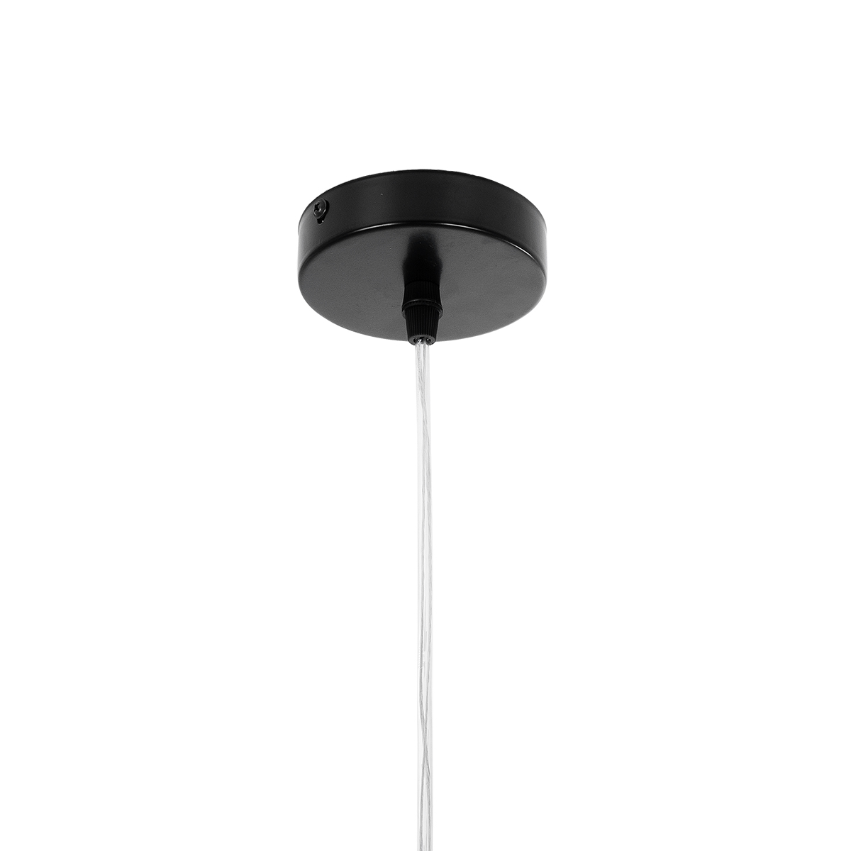 LEDTM® HARPER 01512 Μοντέρνο Κρεμαστό Φωτιστικό Οροφής με Ντουί 1 x E27 AC 220-240V IP20 - Διάφανο & Μαύρο - Μ25 x Π25 x Υ30cm - Image 9