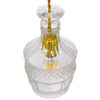 LEDTM® WHISKEY 01513 Vintage Κρεμαστό Φωτιστικό Οροφής με Ντουί 1 x E27 AC 220-240V IP20 - Διάφανο - Μ13 x Π13 x Υ22cm - Image 4