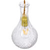 LEDTM® WHISKEY 01514 Vintage Κρεμαστό Φωτιστικό Οροφής με Ντουί 1 x E27 AC 220-240V IP20 - Διάφανο - Μ14 x Π14 x Υ23cm - Image 4