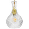 LEDTM® WHISKEY 01514 Vintage Κρεμαστό Φωτιστικό Οροφής με Ντουί 1 x E27 AC 220-240V IP20 - Διάφανο - Μ14 x Π14 x Υ23cm - Image 6