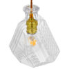 LEDTM® WHISKEY 01515 Vintage Κρεμαστό Φωτιστικό Οροφής με Ντουί 1 x E27 AC 220-240V IP20 - Διάφανο - Μ11 x Π11 x Υ20cm - Image 4