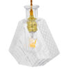 LEDTM® WHISKEY 01515 Vintage Κρεμαστό Φωτιστικό Οροφής με Ντουί 1 x E27 AC 220-240V IP20 - Διάφανο - Μ11 x Π11 x Υ20cm - Image 5