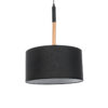 LEDTM® BRONX 01517 Μοντέρνο Κρεμαστό Φωτιστικό Οροφής με Ντουί 1 x E27 AC 220-240V IP20 - Μαύρο & Μπεζ - Μ35 x Π35 x Υ50cm - Image 2