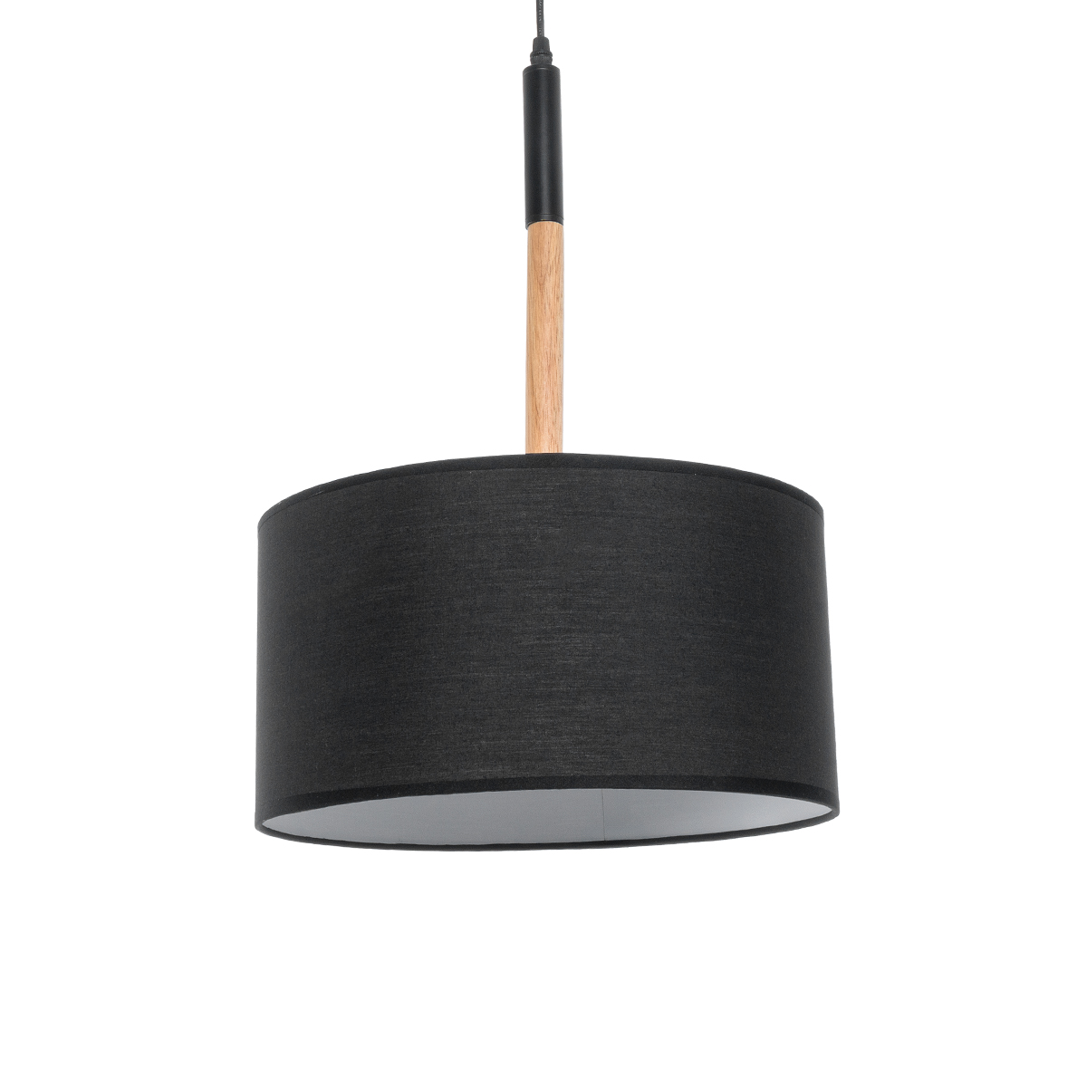 LEDTM® BRONX 01517 Μοντέρνο Κρεμαστό Φωτιστικό Οροφής με Ντουί 1 x E27 AC 220-240V IP20 - Μαύρο & Μπεζ - Μ35 x Π35 x Υ50cm - Image 2
