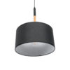 LEDTM® BRONX 01517 Μοντέρνο Κρεμαστό Φωτιστικό Οροφής με Ντουί 1 x E27 AC 220-240V IP20 - Μαύρο & Μπεζ - Μ35 x Π35 x Υ50cm - Image 7