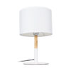 LEDTM® BRONX 01520 Μοντέρνο Επιτραπέζιο Φωτιστικό Πορτατίφ με Ντουί 1 x E27 AC 220-240V IP20 - Λευκό & Μπεζ - Μ25 x Π25 x Υ40cm - Image 5
