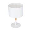 LEDTM® BRONX 01520 Μοντέρνο Επιτραπέζιο Φωτιστικό Πορτατίφ με Ντουί 1 x E27 AC 220-240V IP20 - Λευκό & Μπεζ - Μ25 x Π25 x Υ40cm - Image 6