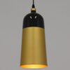 LEDTM® PALAZZO 01523 Μοντέρνο Κρεμαστό Φωτιστικό Οροφής με Ντουί 1 x E27 AC 220-240V IP20 - Μαύρο & Χρυσό - Μ14 x Π14 x Υ34cm - Image 3