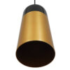 LEDTM® PALAZZO 01523 Μοντέρνο Κρεμαστό Φωτιστικό Οροφής με Ντουί 1 x E27 AC 220-240V IP20 - Μαύρο & Χρυσό - Μ14 x Π14 x Υ34cm - Image 6