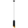 LEDTM® CARSON 01527 Μοντέρνο Κρεμαστό Φωτιστικό Οροφής με Ντουί 1 x E27 AC 220-240V IP20 - Μαύρο & Χρυσό - Μ10 x Π10 x Υ38cm - Image 3