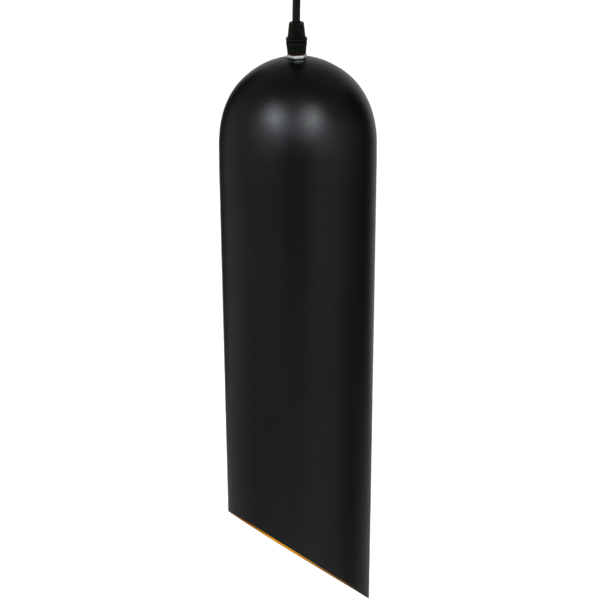 LEDTM® CARSON 01528 Μοντέρνο Κρεμαστό Φωτιστικό Οροφής με Ντουί 1 x E27 AC 220-240V IP20 - Μαύρο & Χρυσό - Μ12 x Π12 x Υ52cm - Image 6