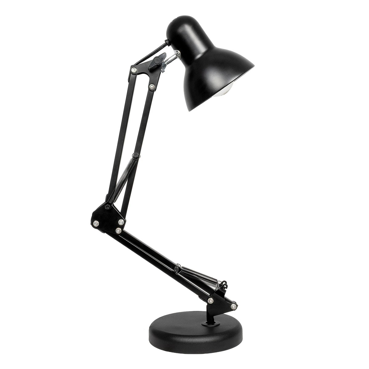 LEDTM® DESK 01538 Μοντέρνο Επιτραπέζιο Φωτιστικό Πορτατίφ με Ντουί 1 x E27 AC 220-240V IP20 - Μαύρο - Μ15 x Π15 x Υ67cm - Image 4