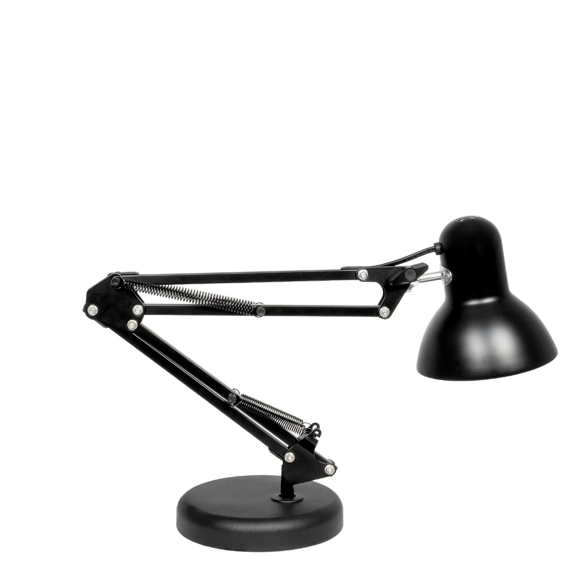 LEDTM® DESK 01538 Μοντέρνο Επιτραπέζιο Φωτιστικό Πορτατίφ με Ντουί 1 x E27 AC 220-240V IP20 - Μαύρο - Μ15 x Π15 x Υ67cm - Image 5