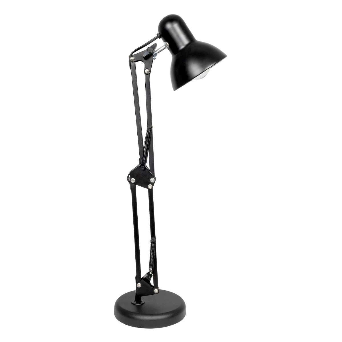 LEDTM® DESK 01538 Μοντέρνο Επιτραπέζιο Φωτιστικό Πορτατίφ με Ντουί 1 x E27 AC 220-240V IP20 - Μαύρο - Μ15 x Π15 x Υ67cm - Image 6