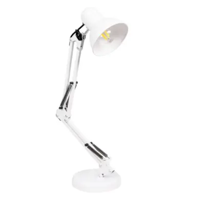 LEDTM® DESK 01539 Μοντέρνο Επιτραπέζιο Φωτιστικό Πορτατίφ με Ντουί 1 x E27 AC 220-240V IP20 - Λευκό - Μ15 x Π15 x Υ67cm