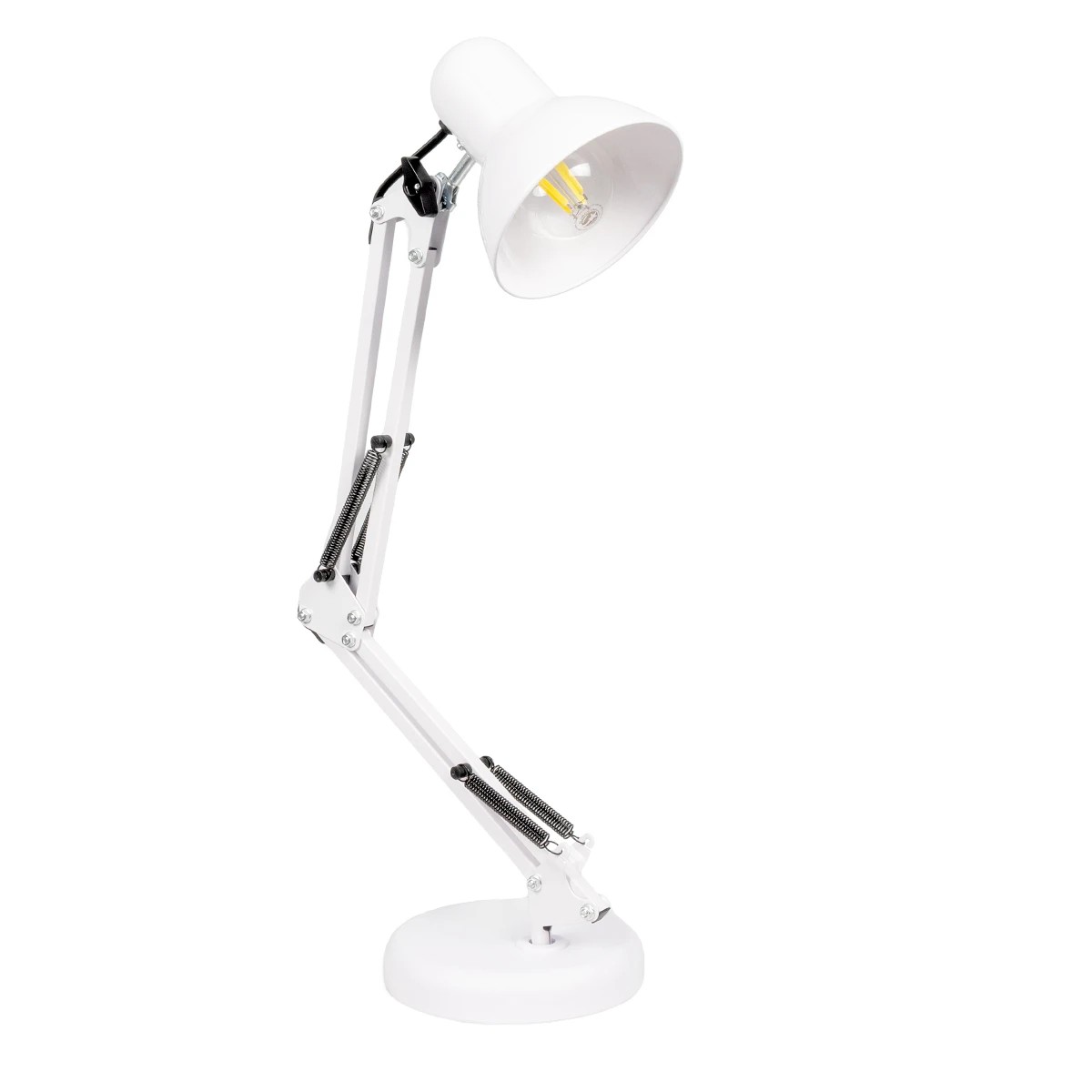 LEDTM® DESK 01539 Μοντέρνο Επιτραπέζιο Φωτιστικό Πορτατίφ με Ντουί 1 x E27 AC 220-240V IP20 - Λευκό - Μ15 x Π15 x Υ67cm