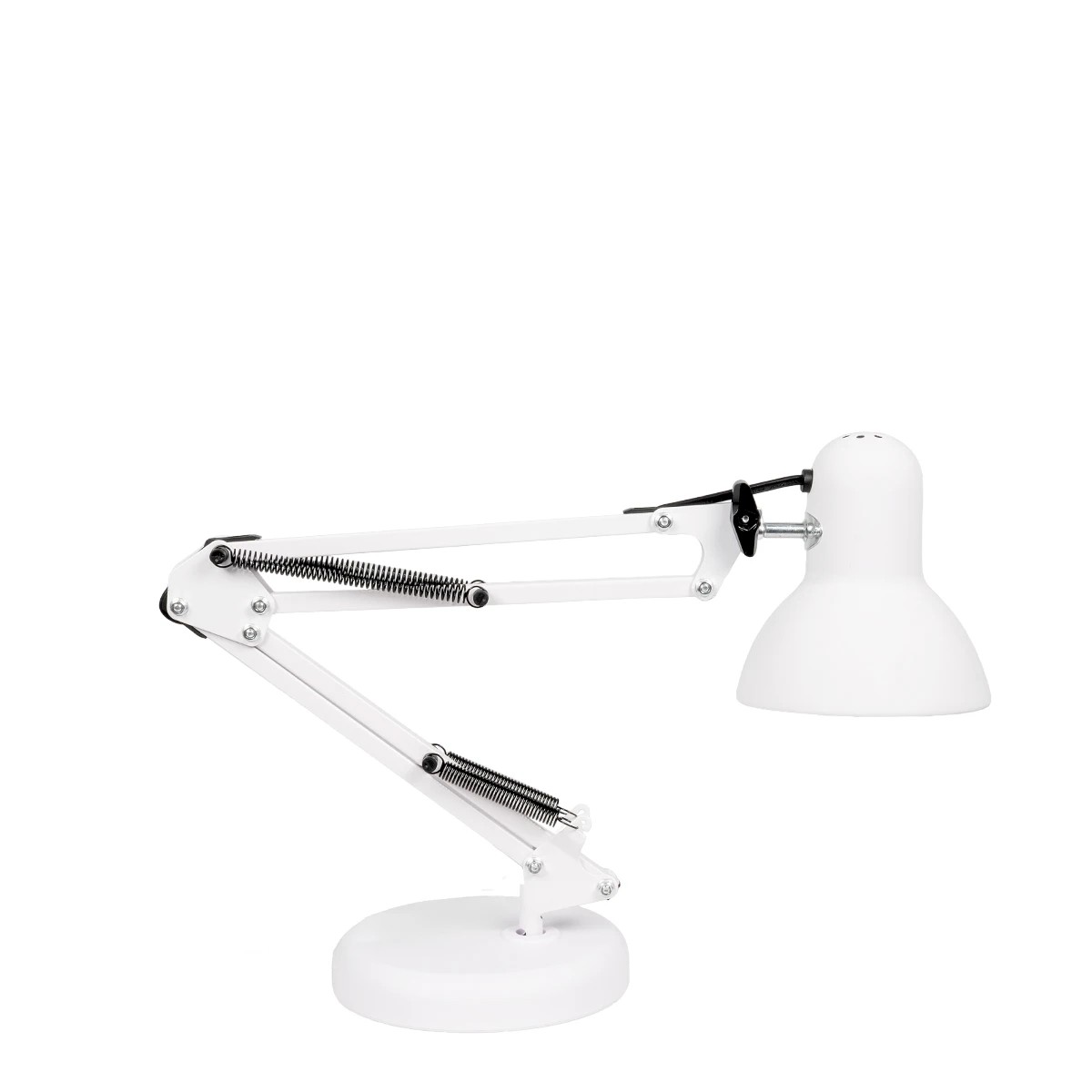 LEDTM® DESK 01539 Μοντέρνο Επιτραπέζιο Φωτιστικό Πορτατίφ με Ντουί 1 x E27 AC 220-240V IP20 - Λευκό - Μ15 x Π15 x Υ67cm - Image 5