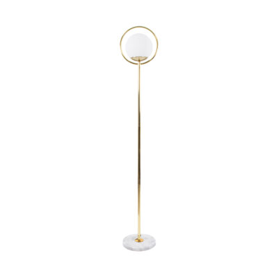 Alternative view of LEDTM® VERSAILLES 01541 Μοντέρνο Επιδαπέδιο Φωτιστικό με Ντουί 1 x E27 AC 220-240V IP20 - Χρυσό & Λευκό - Μ25 x Π25 x Υ150cm
