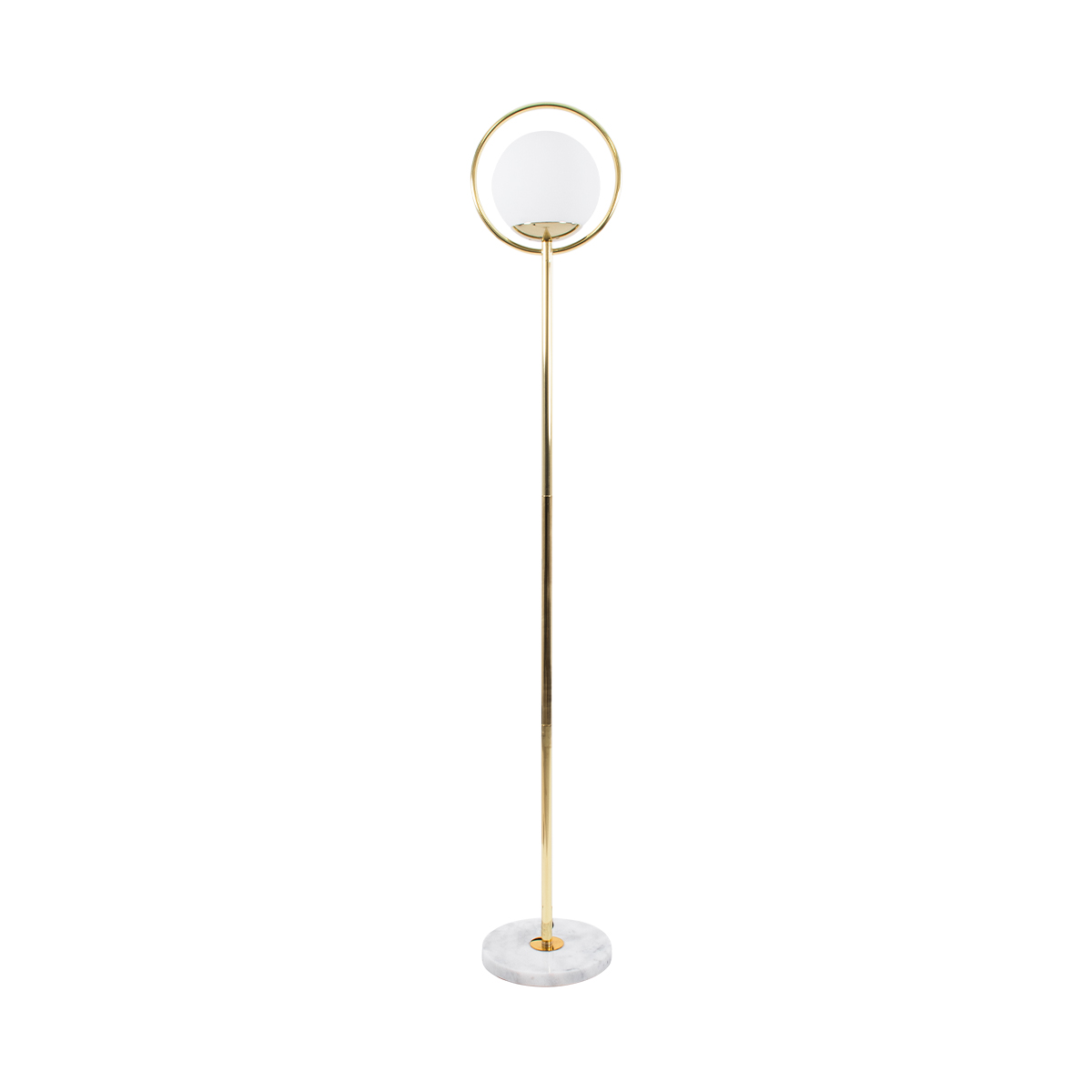 LEDTM® VERSAILLES 01541 Μοντέρνο Επιδαπέδιο Φωτιστικό με Ντουί 1 x E27 AC 220-240V IP20 - Χρυσό & Λευκό - Μ25 x Π25 x Υ150cm - Image 2