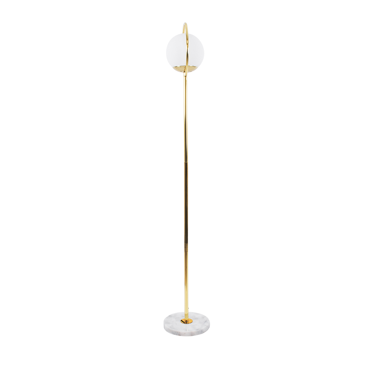 LEDTM® VERSAILLES 01541 Μοντέρνο Επιδαπέδιο Φωτιστικό με Ντουί 1 x E27 AC 220-240V IP20 - Χρυσό & Λευκό - Μ25 x Π25 x Υ150cm - Image 4