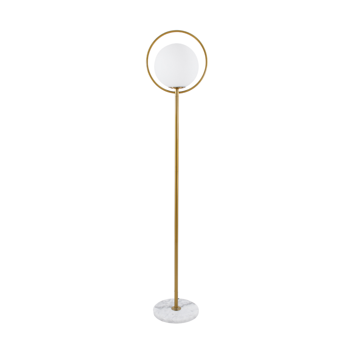 LEDTM® VERSAILLES 01543 Μοντέρνο Επιδαπέδιο Φωτιστικό με Ντουί 1 x E27 AC 220-240V IP20 - Χρυσό & Λευκό - Μ35 x Π35 x Υ170cm - Image 2