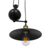 LEDTM® CARILO 01550 Vintage Κρεμαστό Φωτιστικό Οροφής με Ντουί 2 x E27 AC 220-240V IP20 - Μαύρο & Χρυσό - Μ72 x Π26 x Υ120cm - Image 7