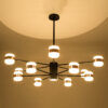 LEDTM® ORNATE 01553 Μοντέρνο Φωτιστικό Οροφής LED 104W 8320lm 360° AC 220-240V IP20 Φυσικό Λευκό 4500K - Lumileds SMD Chip - Μαύρο & Χάλκινο - Μ65 x Π65 x Υ70cm - 2 Χρόνια Εγγύηση - Image 3