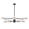 LEDTM® ORNATE 01553 Μοντέρνο Φωτιστικό Οροφής LED 104W 8320lm 360° AC 220-240V IP20 Φυσικό Λευκό 4500K - Lumileds SMD Chip - Μαύρο & Χάλκινο - Μ65 x Π65 x Υ70cm - 2 Χρόνια Εγγύηση - Image 4