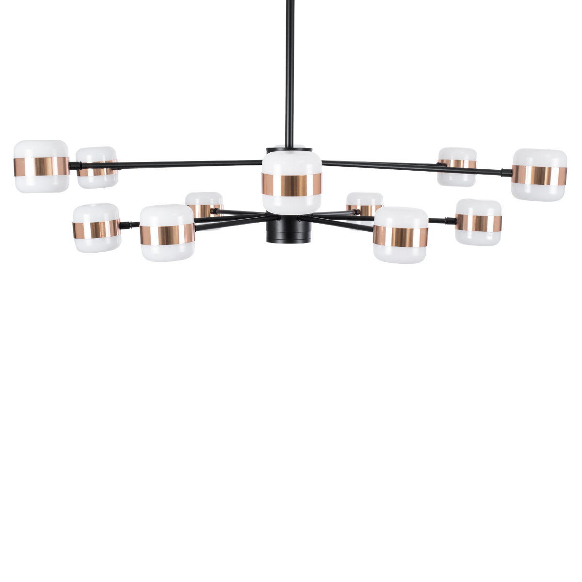 LEDTM® ORNATE 01553 Μοντέρνο Φωτιστικό Οροφής LED 104W 8320lm 360° AC 220-240V IP20 Φυσικό Λευκό 4500K - Lumileds SMD Chip - Μαύρο & Χάλκινο - Μ65 x Π65 x Υ70cm - 2 Χρόνια Εγγύηση - Image 7