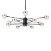 LEDTM® ORNATE 01553 Μοντέρνο Φωτιστικό Οροφής LED 104W 8320lm 360° AC 220-240V IP20 Φυσικό Λευκό 4500K - Lumileds SMD Chip - Μαύρο & Χάλκινο - Μ65 x Π65 x Υ70cm - 2 Χρόνια Εγγύηση - Image 8