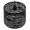 LEDTM® ACCADEMIA 01556 Μοντέρνο Κρεμαστό Φωτιστικό Οροφής με Ντουί 1 x E27 AC 220-240V IP20 - Μαύρο - Μ35 x Π35 x Υ25cm - Image 5