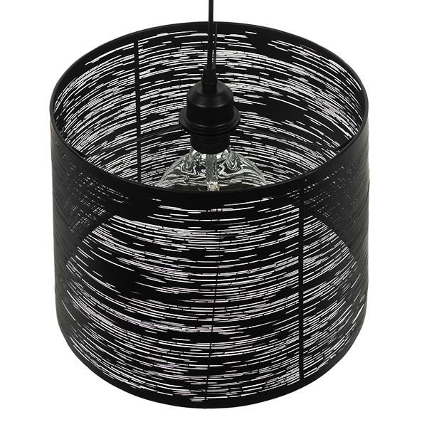 LEDTM® ACCADEMIA 01556 Μοντέρνο Κρεμαστό Φωτιστικό Οροφής με Ντουί 1 x E27 AC 220-240V IP20 - Μαύρο - Μ35 x Π35 x Υ25cm - Image 5