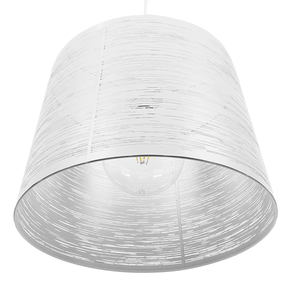 LEDTM® ACCADEMIA 01557 Μοντέρνο Κρεμαστό Φωτιστικό Οροφής με Ντουί 1 x E27 AC 220-240V IP20 - Λευκό - Μ35 x Π35 x Υ25cm - Image 7