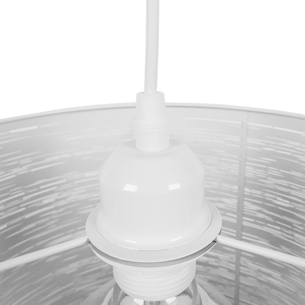 LEDTM® ACCADEMIA 01557 Μοντέρνο Κρεμαστό Φωτιστικό Οροφής με Ντουί 1 x E27 AC 220-240V IP20 - Λευκό - Μ35 x Π35 x Υ25cm - Image 8