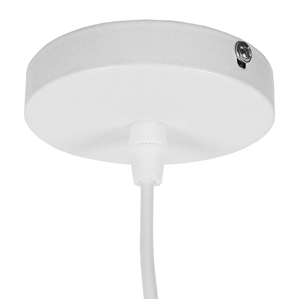 LEDTM® ACCADEMIA 01557 Μοντέρνο Κρεμαστό Φωτιστικό Οροφής με Ντουί 1 x E27 AC 220-240V IP20 - Λευκό - Μ35 x Π35 x Υ25cm - Image 9