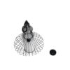 LEDTM® LILY 01558 Vintage Κρεμαστό Φωτιστικό Οροφής με Ντουί 1 x E27 AC 220-240V IP20 - Μαύρο & Λευκό - Μ43 x Π43 x Υ55cm - Image 11
