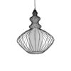 LEDTM® LILY 01558 Vintage Κρεμαστό Φωτιστικό Οροφής με Ντουί 1 x E27 AC 220-240V IP20 - Μαύρο & Λευκό - Μ43 x Π43 x Υ55cm - Image 2
