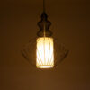 LEDTM® LILY 01558 Vintage Κρεμαστό Φωτιστικό Οροφής με Ντουί 1 x E27 AC 220-240V IP20 - Μαύρο & Λευκό - Μ43 x Π43 x Υ55cm - Image 3