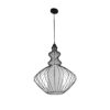 LEDTM® LILY 01558 Vintage Κρεμαστό Φωτιστικό Οροφής με Ντουί 1 x E27 AC 220-240V IP20 - Μαύρο & Λευκό - Μ43 x Π43 x Υ55cm - Image 4