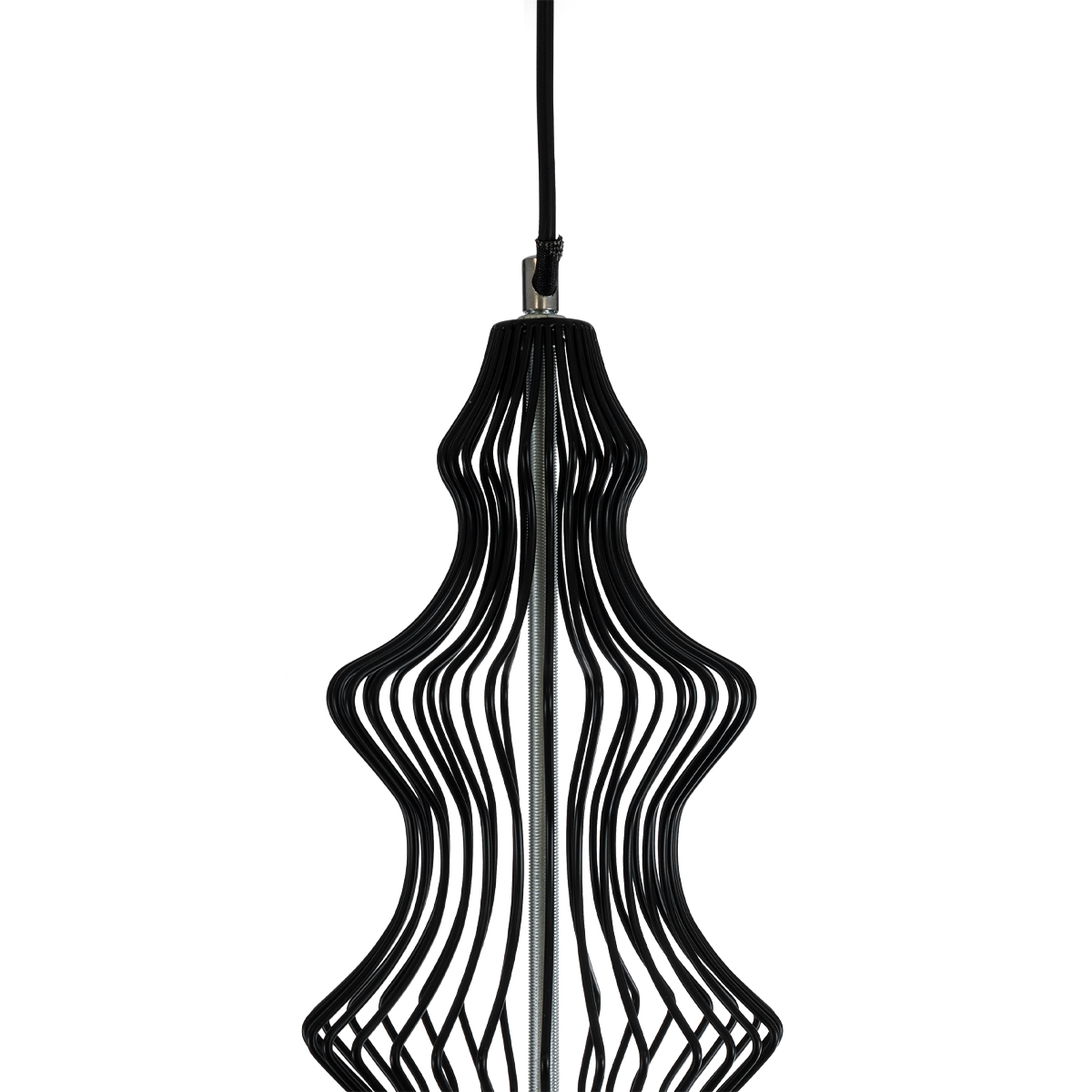 LEDTM® LILY 01558 Vintage Κρεμαστό Φωτιστικό Οροφής με Ντουί 1 x E27 AC 220-240V IP20 - Μαύρο & Λευκό - Μ43 x Π43 x Υ55cm - Image 9