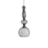 LEDTM® LILY 01560 Vintage Κρεμαστό Φωτιστικό Οροφής με Ντουί 1 x E27 AC 220-240V IP20 - Μαύρο & Λευκό - Μ23,5 x Π23,5 x Υ67cm - Image 4