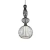 LEDTM® LILY 01560 Vintage Κρεμαστό Φωτιστικό Οροφής με Ντουί 1 x E27 AC 220-240V IP20 - Μαύρο & Λευκό - Μ23,5 x Π23,5 x Υ67cm - Image 5
