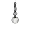 LEDTM® LILY 01560 Vintage Κρεμαστό Φωτιστικό Οροφής με Ντουί 1 x E27 AC 220-240V IP20 - Μαύρο & Λευκό - Μ23,5 x Π23,5 x Υ67cm - Image 6