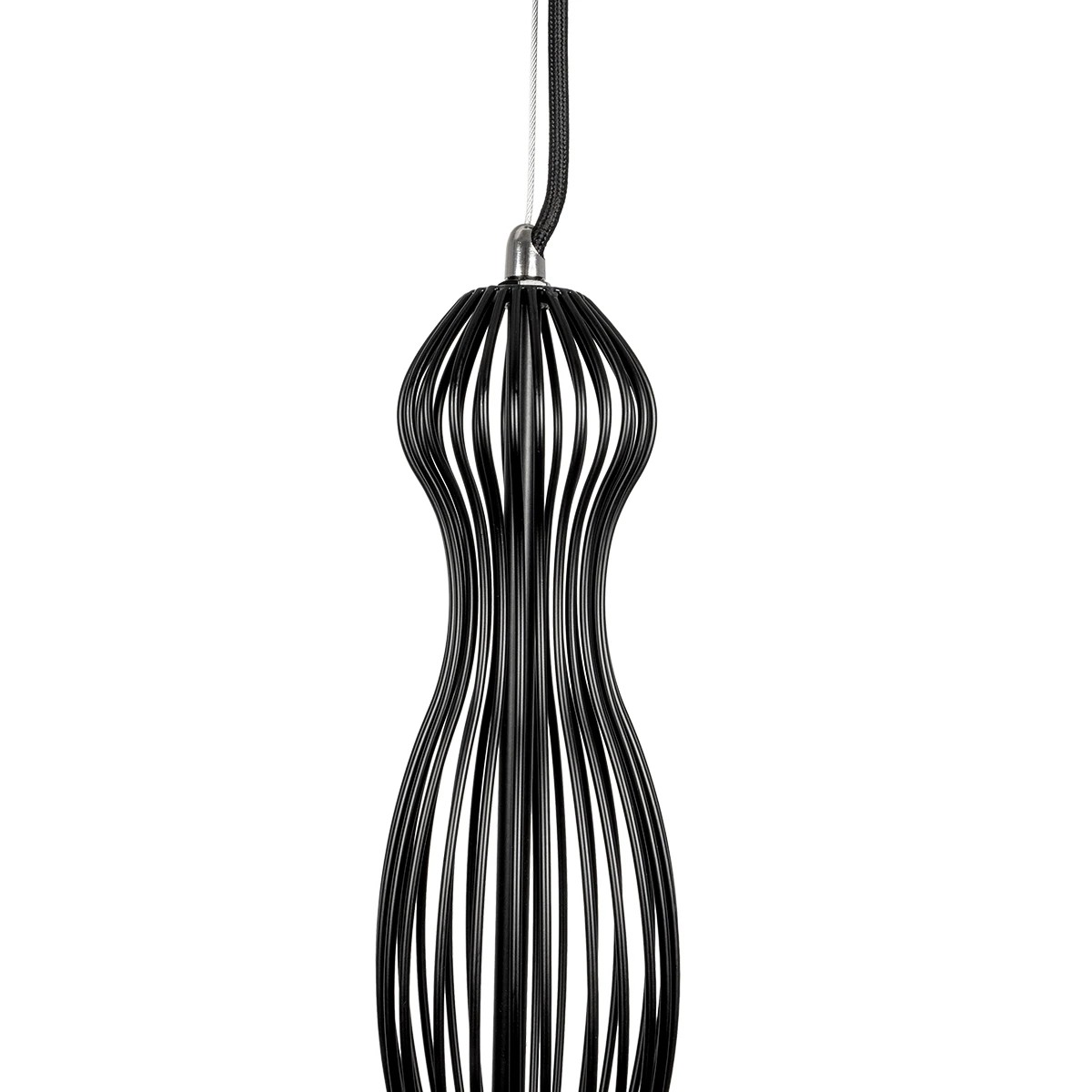 LEDTM® LILY 01560 Vintage Κρεμαστό Φωτιστικό Οροφής με Ντουί 1 x E27 AC 220-240V IP20 - Μαύρο & Λευκό - Μ23,5 x Π23,5 x Υ67cm - Image 8