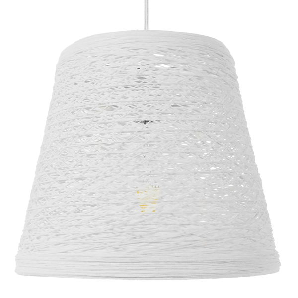 LEDTM® PLAYROOM 01562 Vintage Κρεμαστό Φωτιστικό Οροφής με Ντουί 1 x E27 AC 220-240V IP20 - Λευκό - Μ32 x Π32 x Υ27cm - Image 3