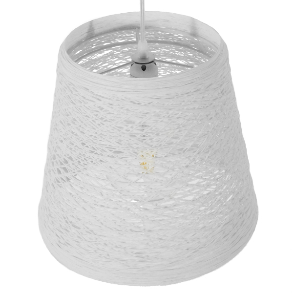 LEDTM® PLAYROOM 01562 Vintage Κρεμαστό Φωτιστικό Οροφής με Ντουί 1 x E27 AC 220-240V IP20 - Λευκό - Μ32 x Π32 x Υ27cm - Image 4