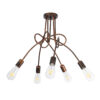 LEDTM® PAULELI 01564 Μοντέρνο Φωτιστικό Οροφής με Ντουί 5 x E27 AC 220-240V IP20 - Χάλκινο - Μ80 x Π80 x Υ40cm - Image 2
