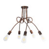LEDTM® PAULELI 01564 Μοντέρνο Φωτιστικό Οροφής με Ντουί 5 x E27 AC 220-240V IP20 - Χάλκινο - Μ80 x Π80 x Υ40cm - Image 4